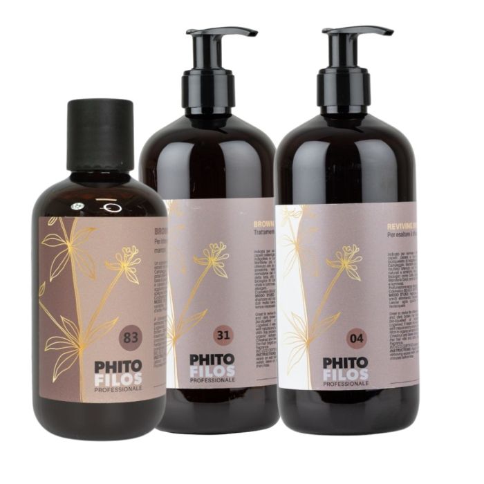 Phitofilos Brown Hair Colour Booster Set for Professionals